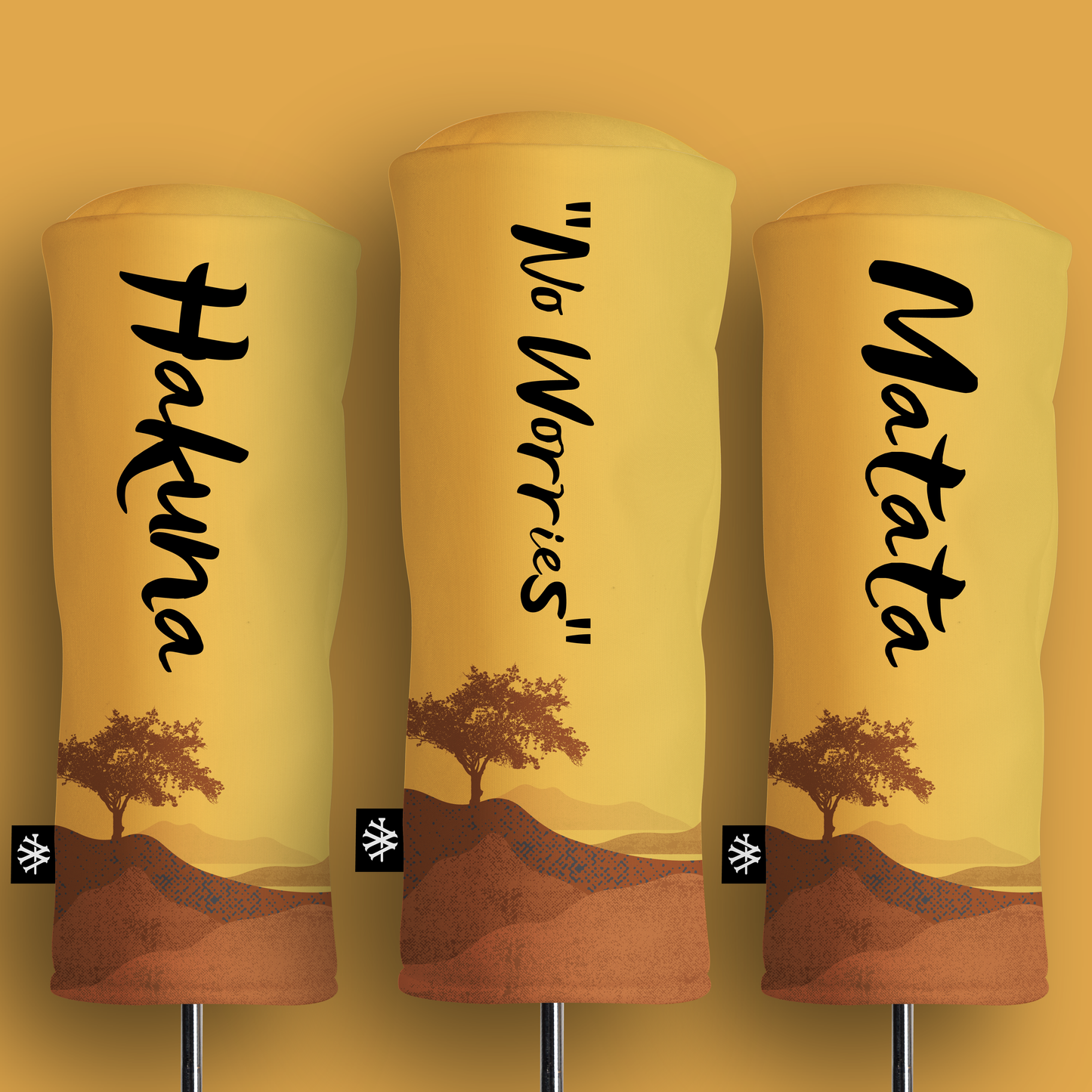 “No Worries” Head Cover set